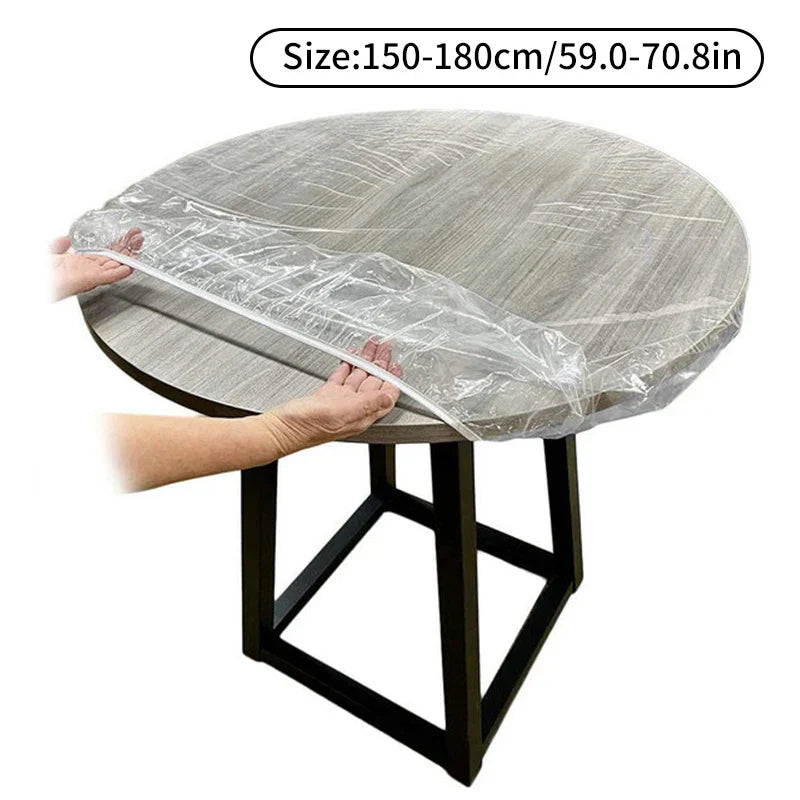 Rynx | Transparent PVC Waterproof Long Life Protective Table Cover 150-180cm
