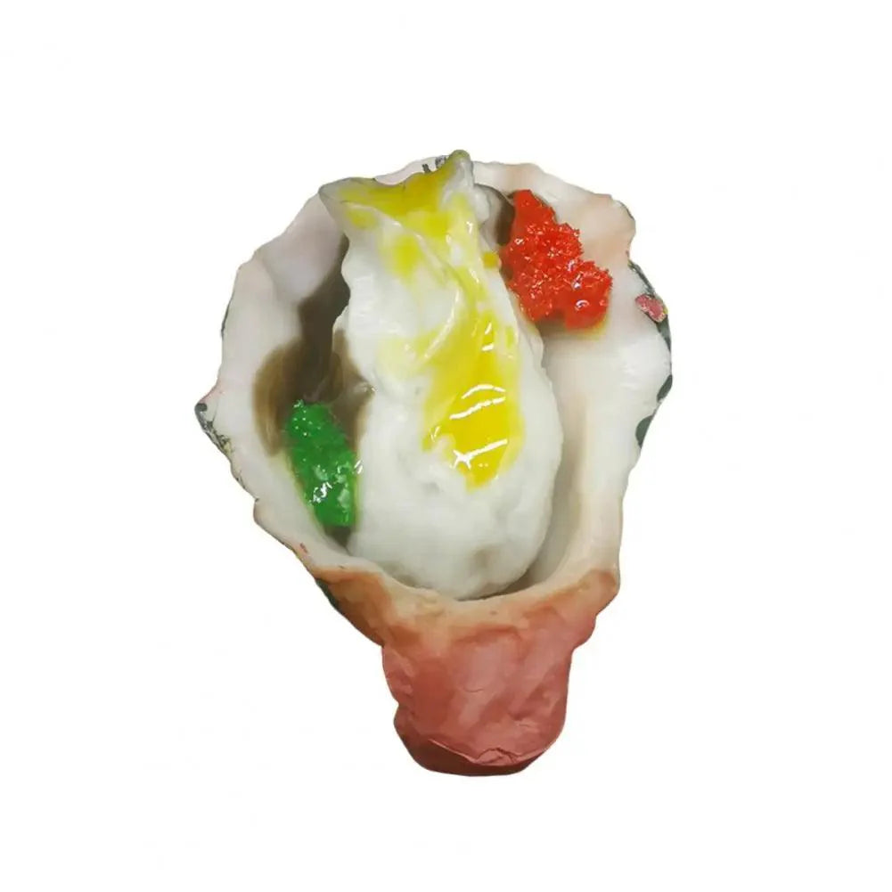 Rynx | Realistic Flat Shell BBQ Oyster Miniature Model - Perfect for Creative Projects