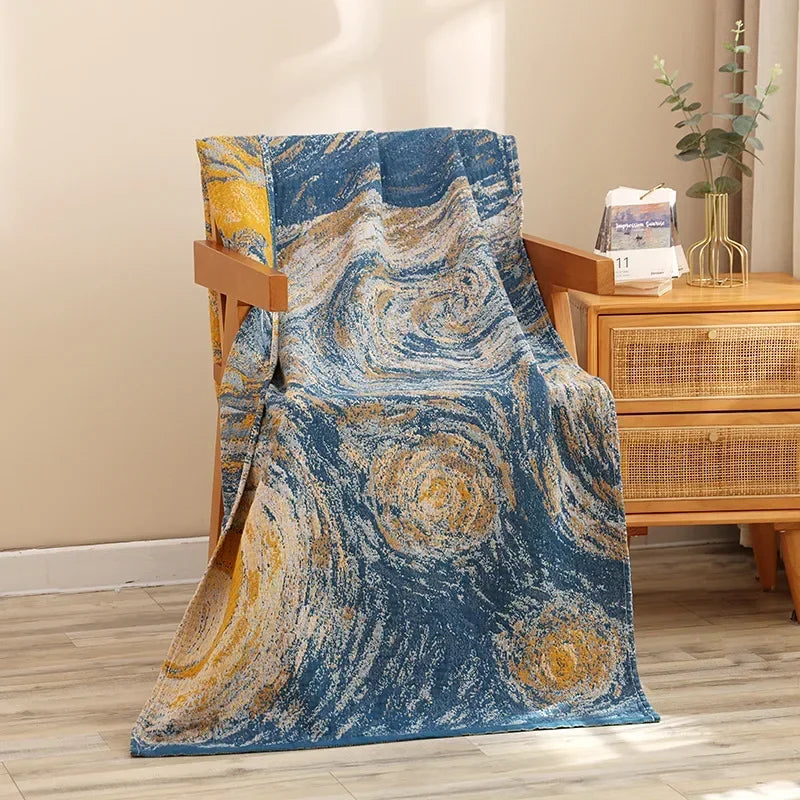 Rynx | botanical print blanket
