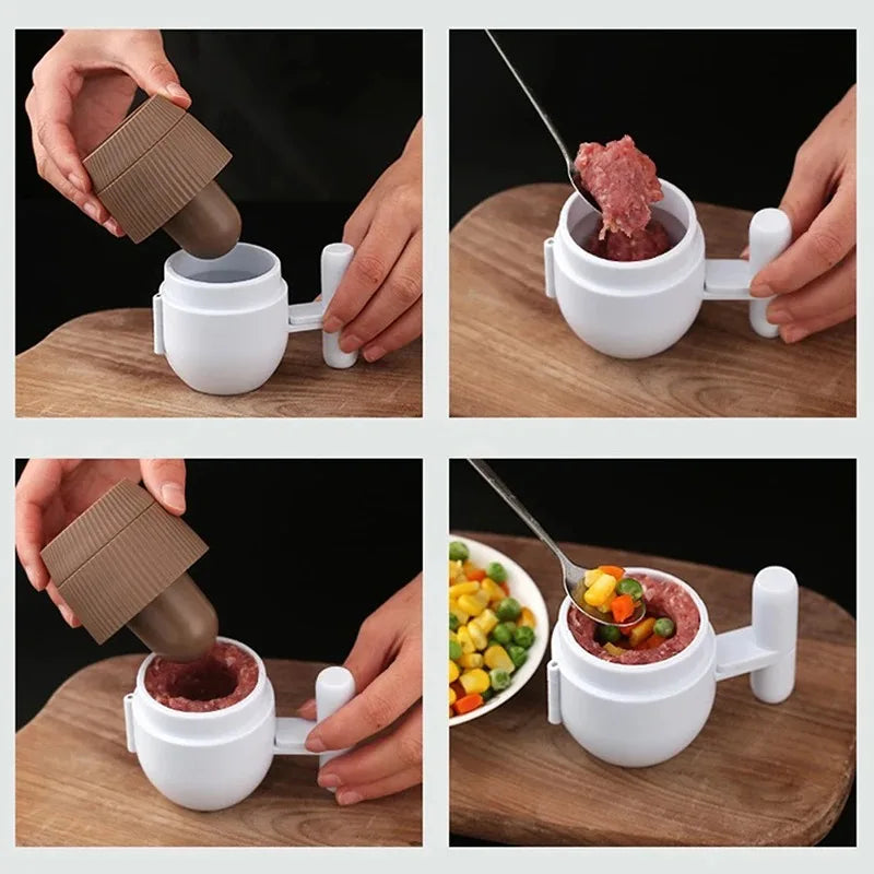 Rynx | Easy Press Non-Stick Stuffed Meatball Maker Mold