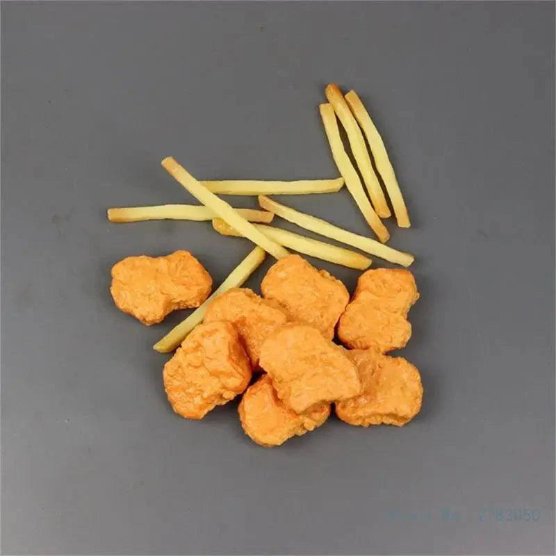 Rynx | Set of 6 Realistic Artificial Fried Chicken Nuggets for Food Styling and Photography