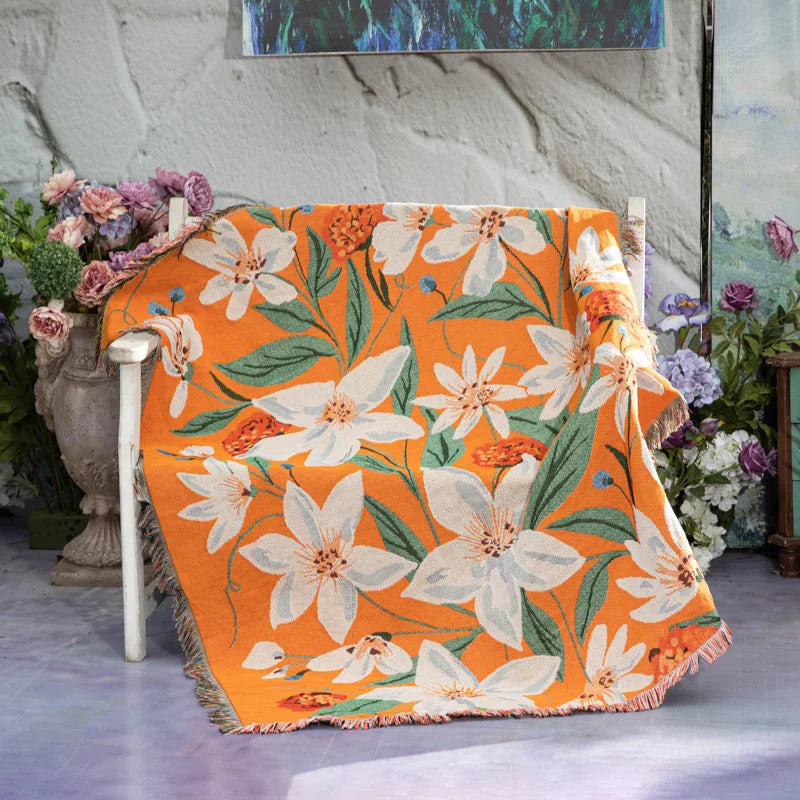 Rynx | Sunlit Bloom Throw Blanket