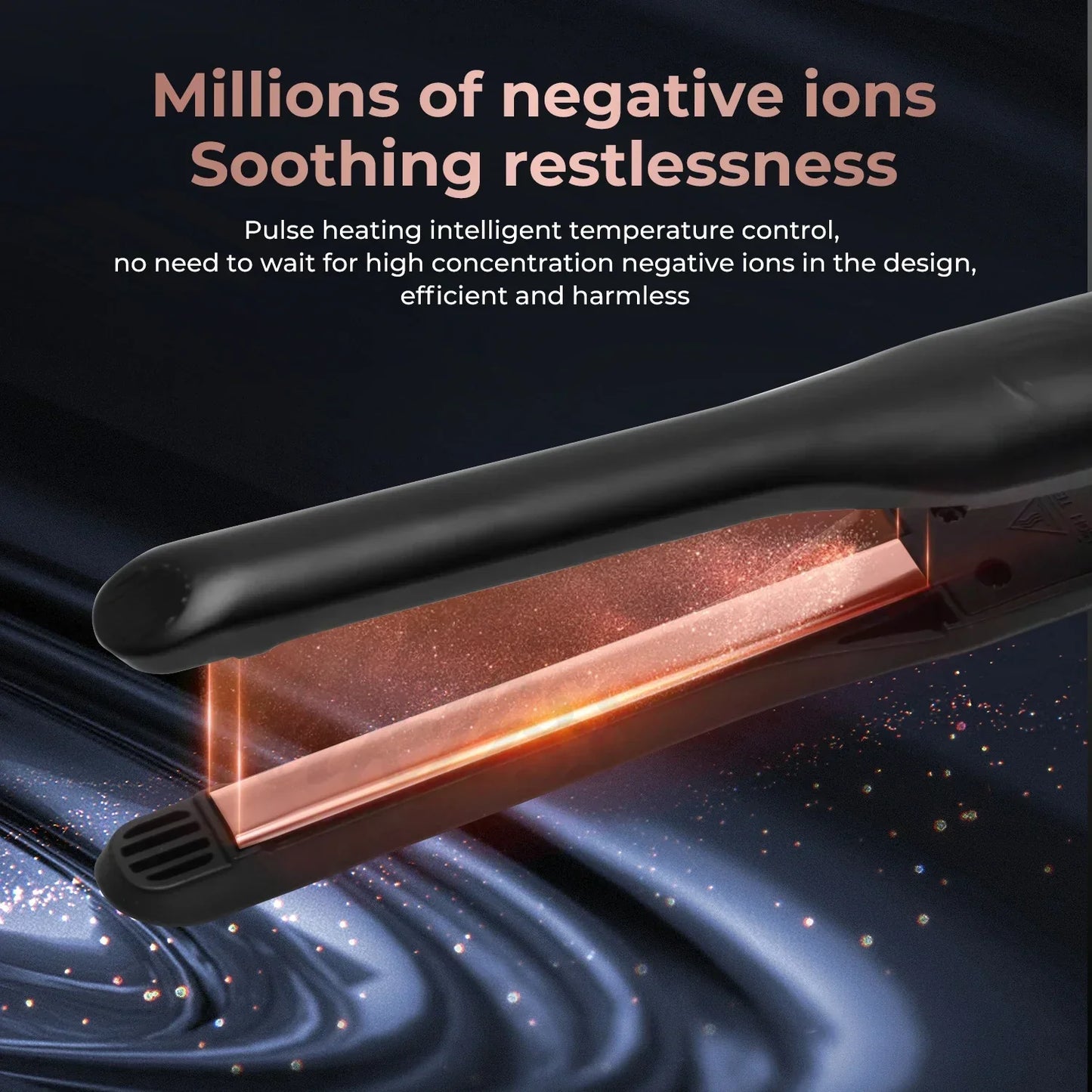 Rynx | Pencil flat iron straightener & curling wand 2-in-1