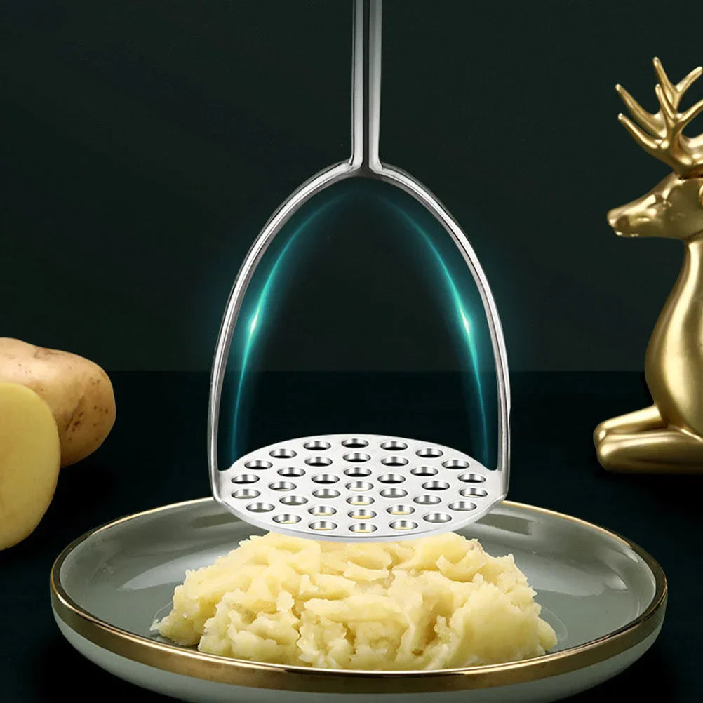 Rynx | Rvs Potato Masher - Wooden Handle - Sustainable And Efficient