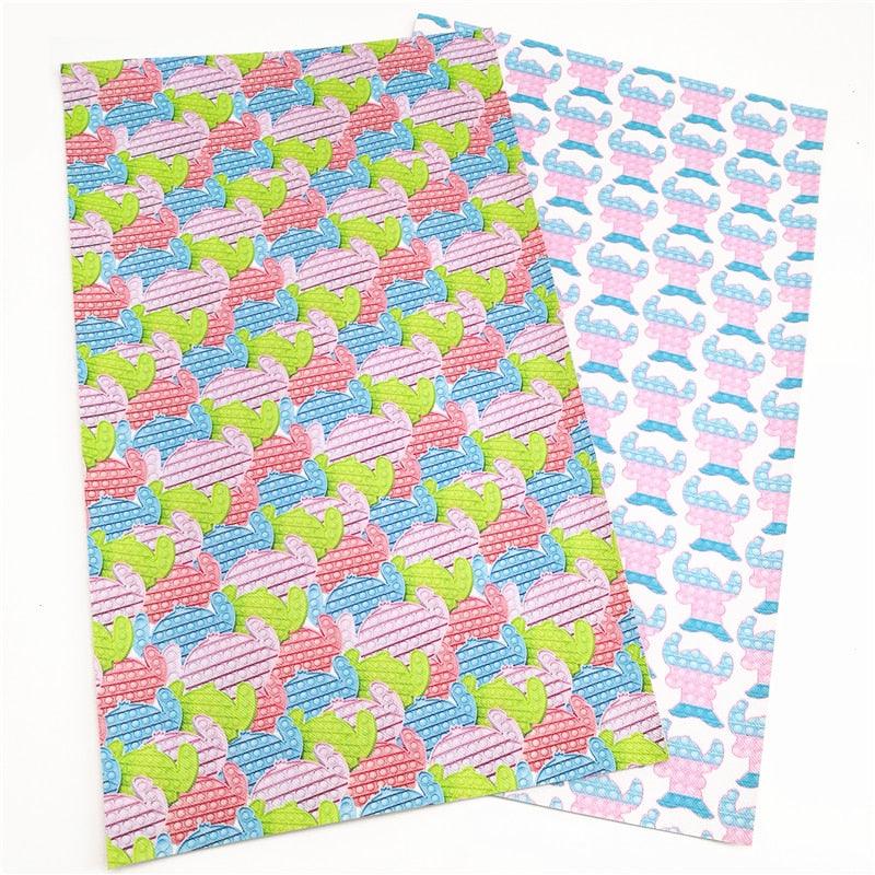 Rynx | Lilo and Stitch Cartoon Vinyl Faux Leather Craft Sheet: Ignite Your Imagination