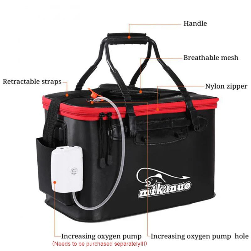 Rynx | Fishing & Equipment Bucket Live Fish Water Tank