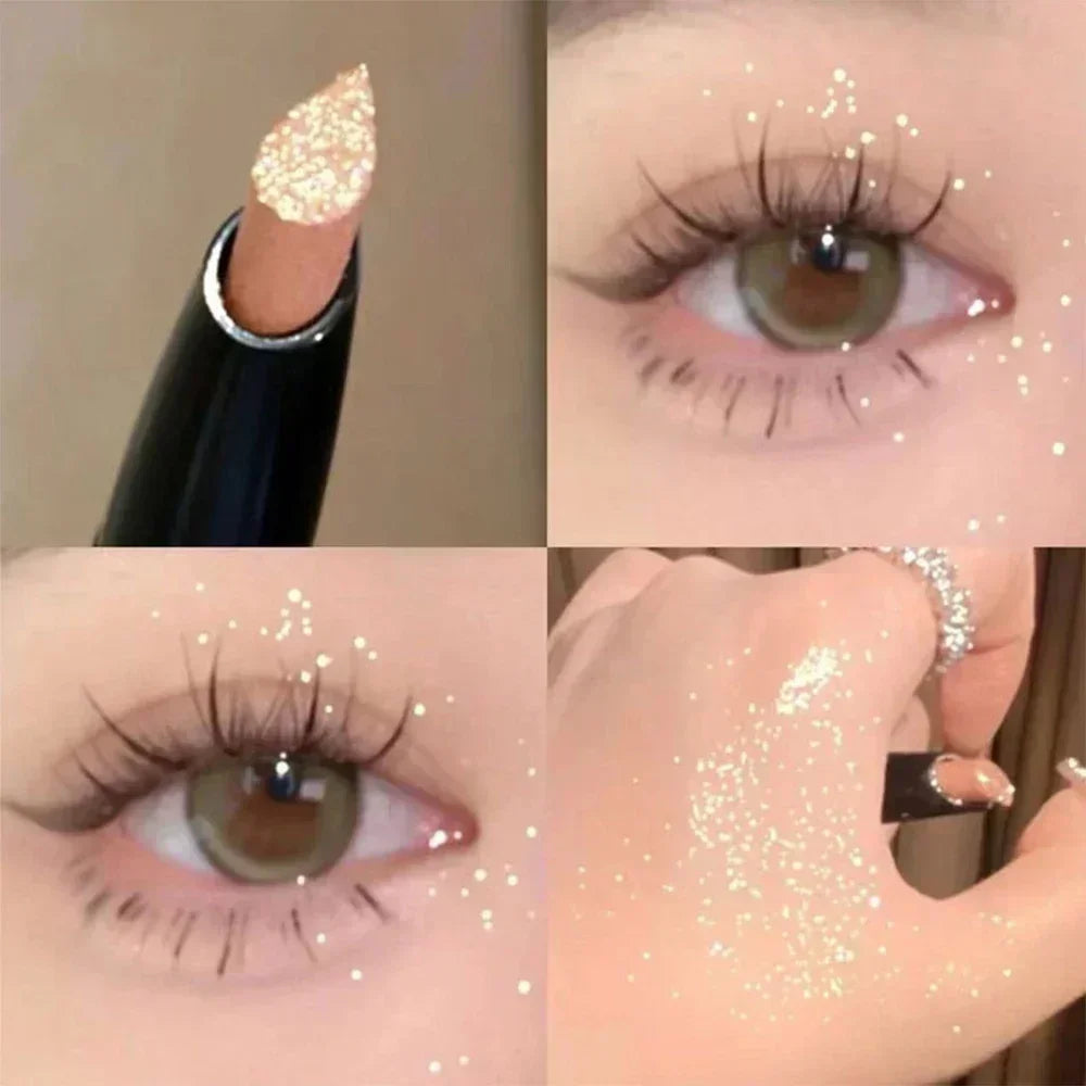 Rynx | Diamond Eyes Pencil Aegyo-sal Shiny Glitter Eyeshadow Pen Eyeliner Pearl Matte Highlight Pen Brightening Silk Worms Makeup Tool