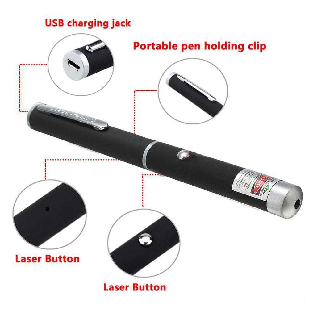 Rynx | Multicolored USB Laser Pen: Enhance presentations and playtime with pets