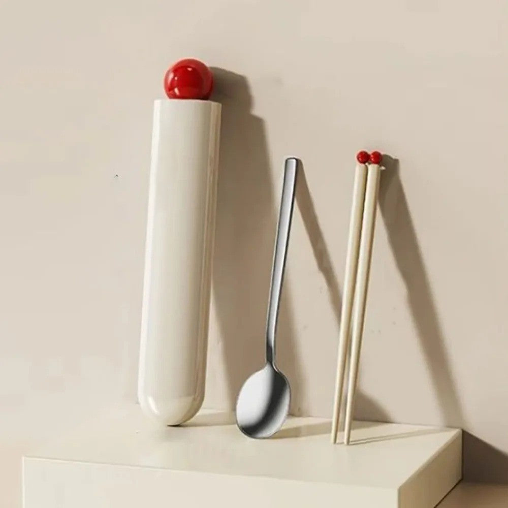 Rynx | Portable Chopstick Travel Cutlery Set White