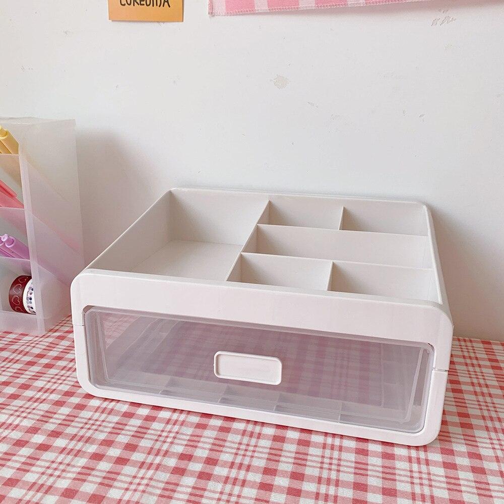 Rynx | Versatile stackable desk organizer with drawer and brush holder for a tidy workspace