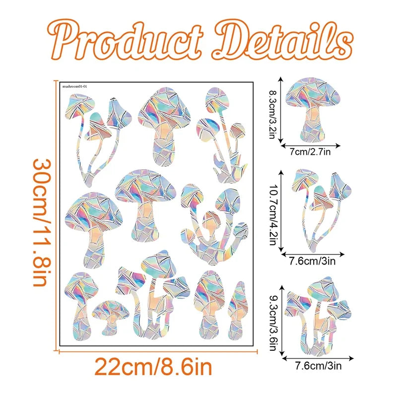 Rynx | PVC Rainbow Suncatcher Window Stickers | Cat Butterfly Prism Glass Wall Decal | Home Kids Bedroom Decoration