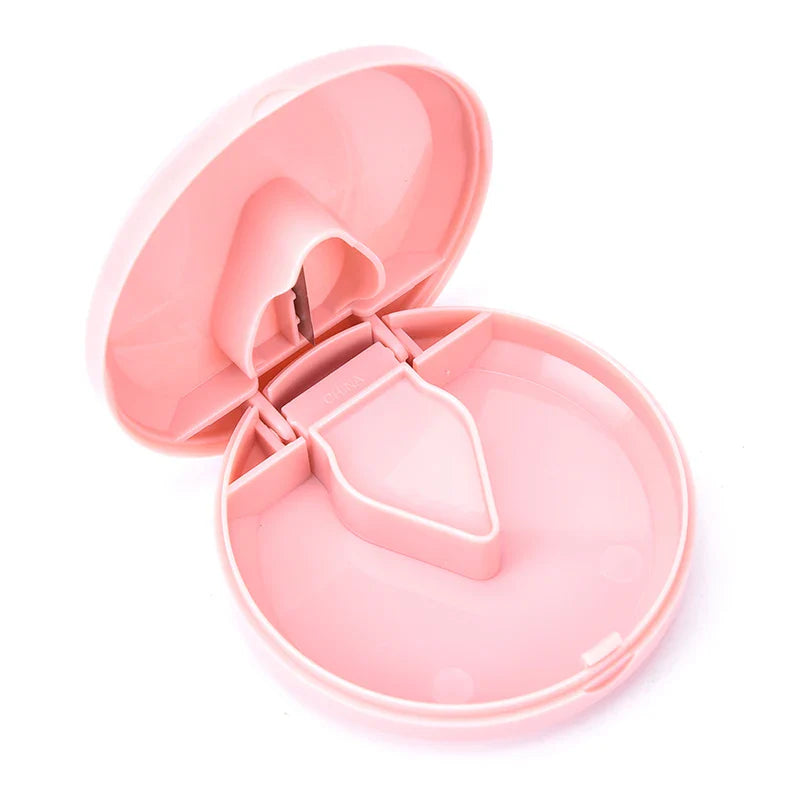 Rynx | 4-in-1 Multifunctional Portable Pill Cutter - Medicine Splitter with 4 Layer Powder Tablet Grinder and Storage Box, Ideal for Travel