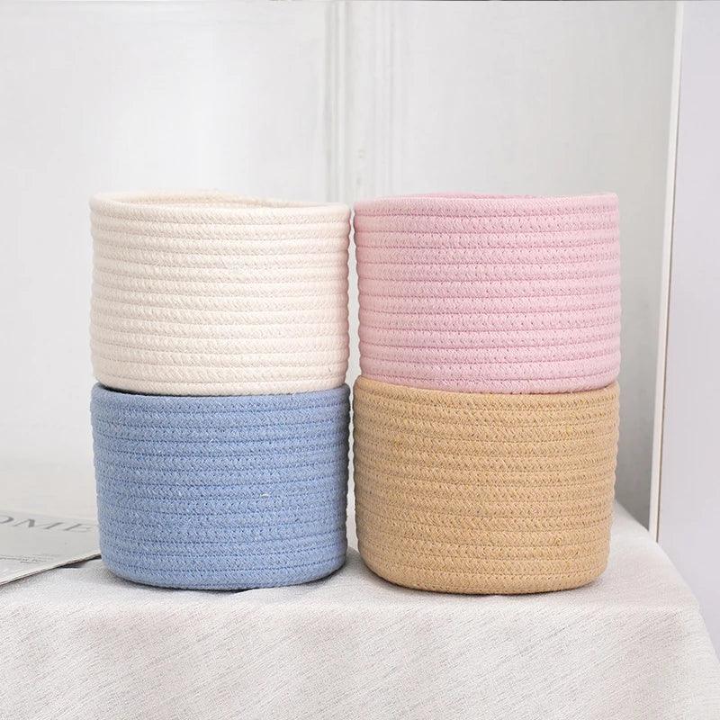 Rynx | Stylish hand-woven cotton rope basket for home organization and storage