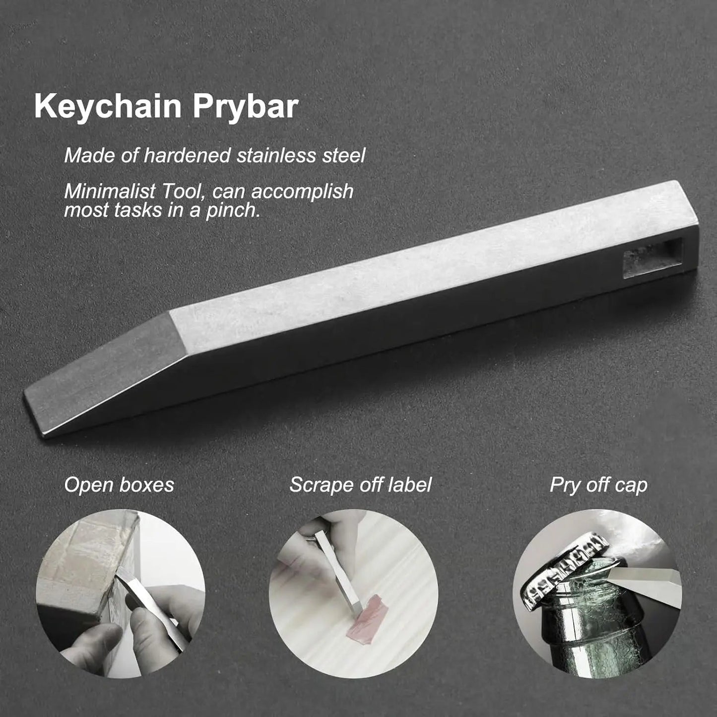 Rynx | Keychain Prybar made of stainless steel