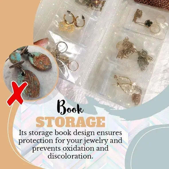 Rynx | Jewelry Storage Book – Transparent Travel Case with PRedection System