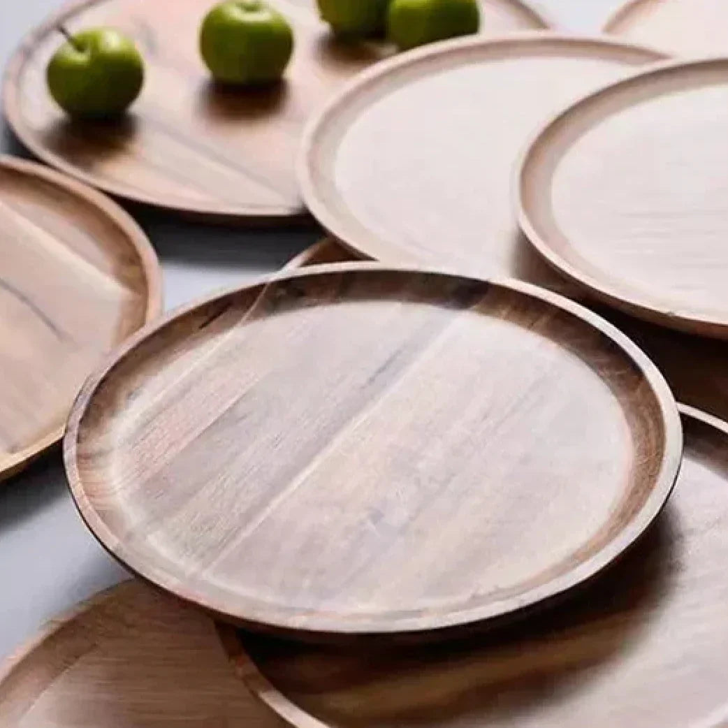 Rynx | AcaciaCraft Plate Collection | High-Quality Acacia Wood Plates | Sustainable & Stylish Table Decoration