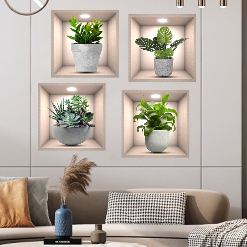 Rynx | Wall Decorative Potted Plant Stickers
