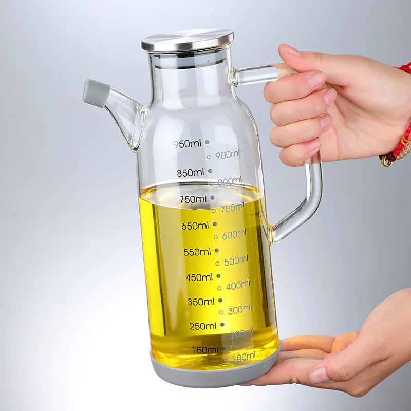 Rynx | Pure Glass Measuring Scale Oil Dispenser Bottle