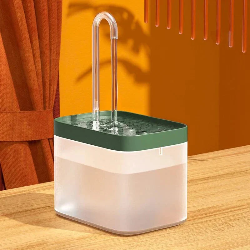 RYNX | Ultra-Quiet Pet Water Fountain With Smart Filtration - 1.5 L Stainless Steel