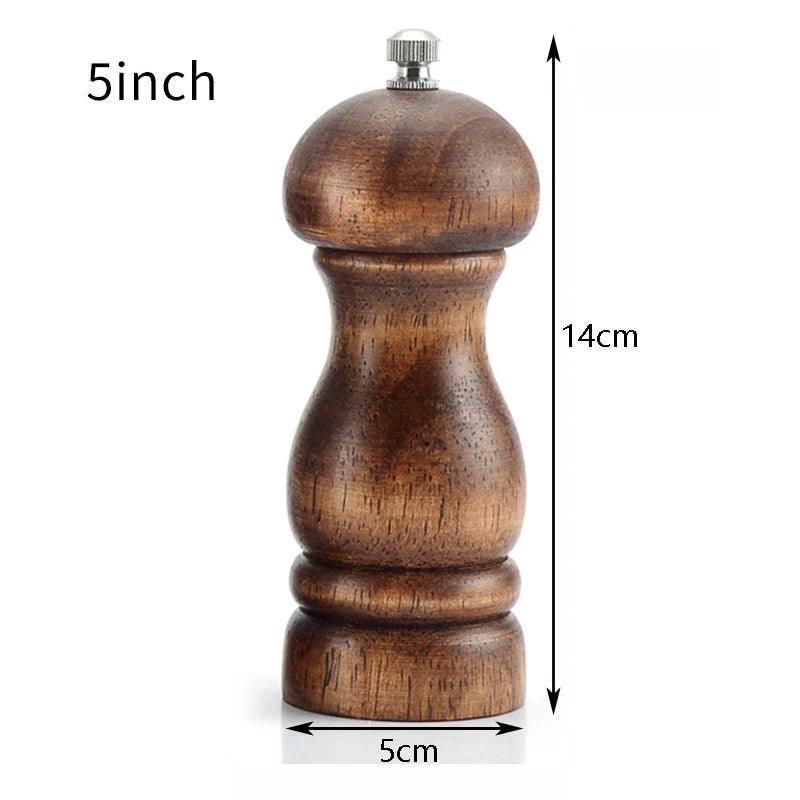 Rynx | Elegant adjustable salt and pepper mill set made of solid wood for outdoor dining
