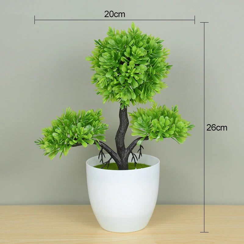 Rynx Artificial Plants Bonsai Small Tree Pot Fake Plant Flowers Potted Plants Ornaments For Home Room Table Decoration Hotel Garden Decor