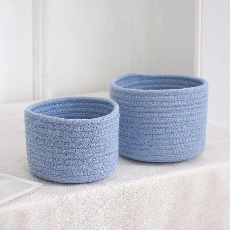 Rynx | Stylish hand-woven cotton rope basket for home organization and storage