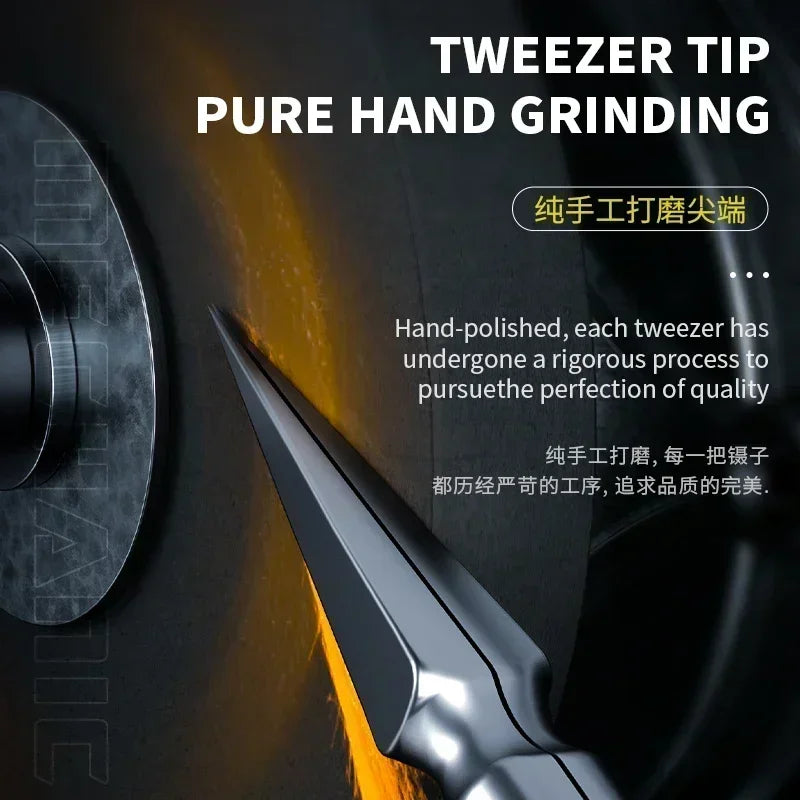 Rynx | MECHANIC KA-11 Precision Micrometer Tweezers - Special Pointed, Non-Magnetic and Anti-Adsorption for Electronic Components and Flying Wire