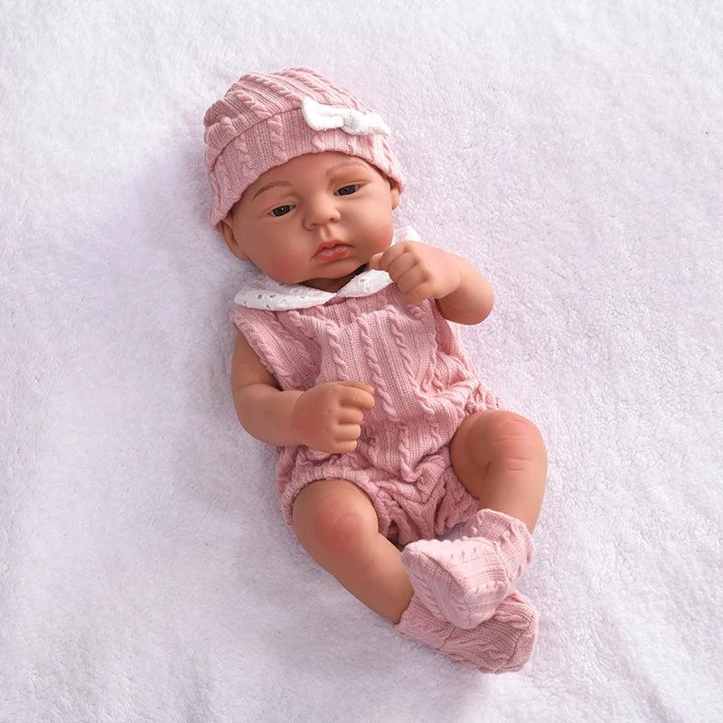 Rynx | 16-Inch Life-Like Reborn Baby Girl Doll - Realistic Full Vinyl Body with Outfit, Ideal for Gifts and Collectors