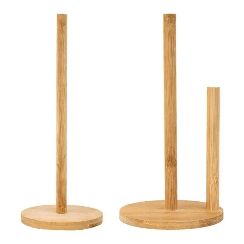 Rynx | Bamboo Storage Holder for Kitchen and Bathroom - Eco-Friendly Organizer for Paper and Cling Film