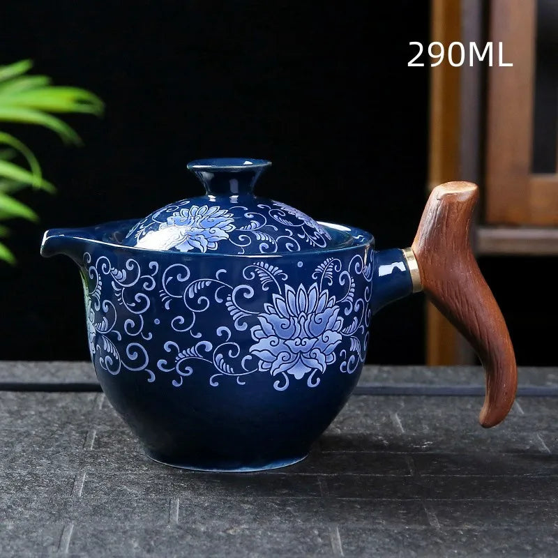 Rynx | Traditional Harmony Ceramic Rotating Teapot