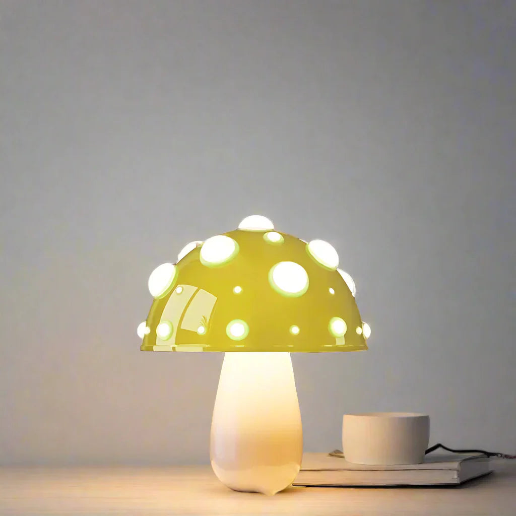 RYNX | Fly Amanita Mushroom White Base Yellow