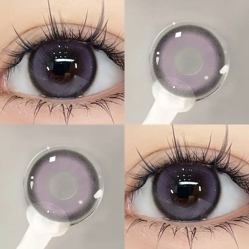 Rynx | 2 Pieces High-Quality Korean Colored Contact Lenses with Prescription Blue Myopia Lenses Color Cosmetic Fast Shipping