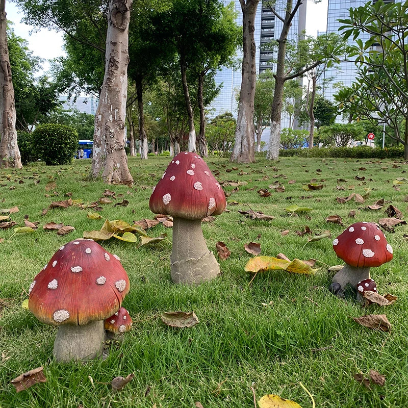 Rynx | Creative Mushrooms Outdoor Garden Decoration for Lawn and Kindergarten Landscaping