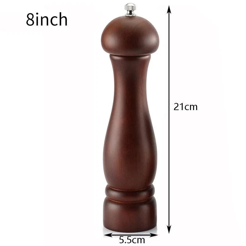 Rynx | Elegant adjustable salt and pepper mill set made of solid wood for outdoor dining