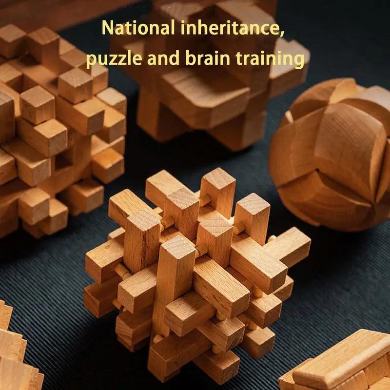 Rynx | Luban Lock Educational 3D Puzzle Set - Explore Chinese Heritage While Improving Cognitive Skills for Children