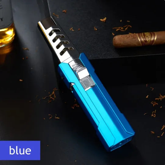 Rynx | JOBON Outdoor Windproof Turbine Torch – Butane Gas Lighter for Kitchen, Barbecue, Welding – Men’s Tool ( Gas Free )