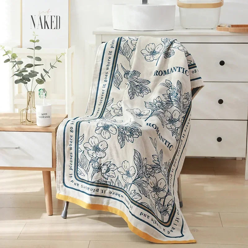 Rynx | botanical print blanket