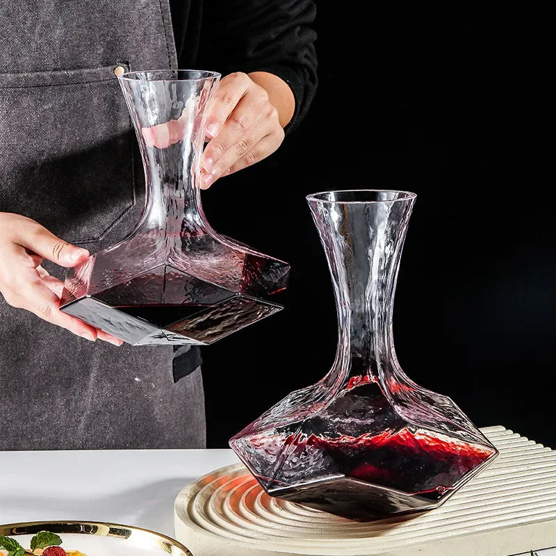 Rynx | Irregular Crystal Glass Wine Decanter