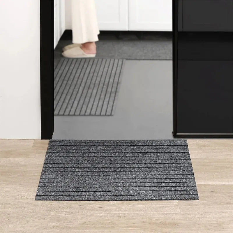 Rynx | Modern Minimalist Square Floor Mat - Durable, Stain/Fade Resistant, Non-Slip Rubber Backing, Machine Washable for Indoor/Outdoor Use