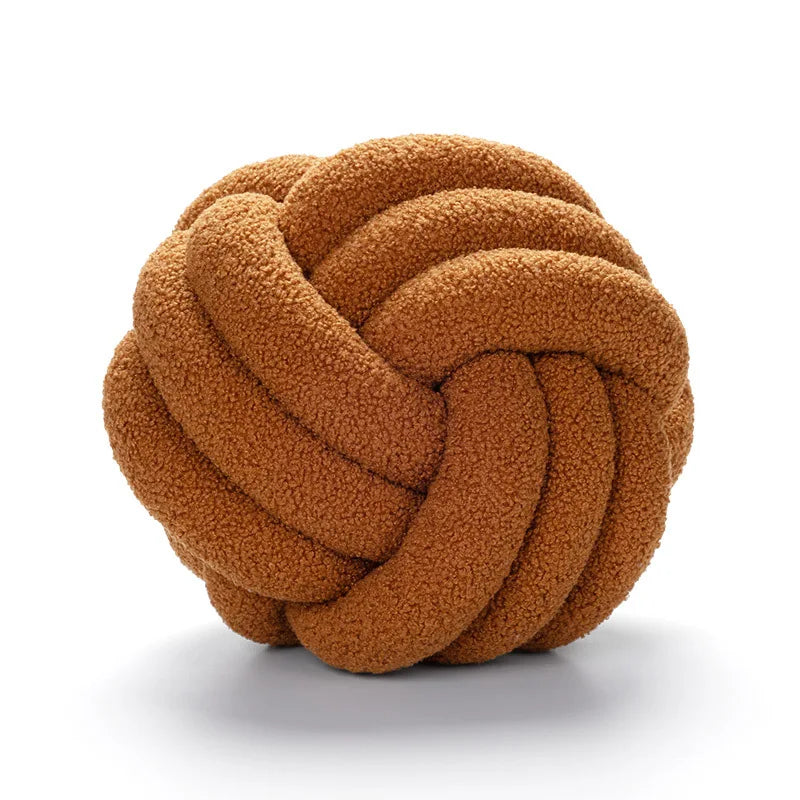 Rynx | Throw Pillow - Cozy - Hand-knotted Ball - Sheepskin