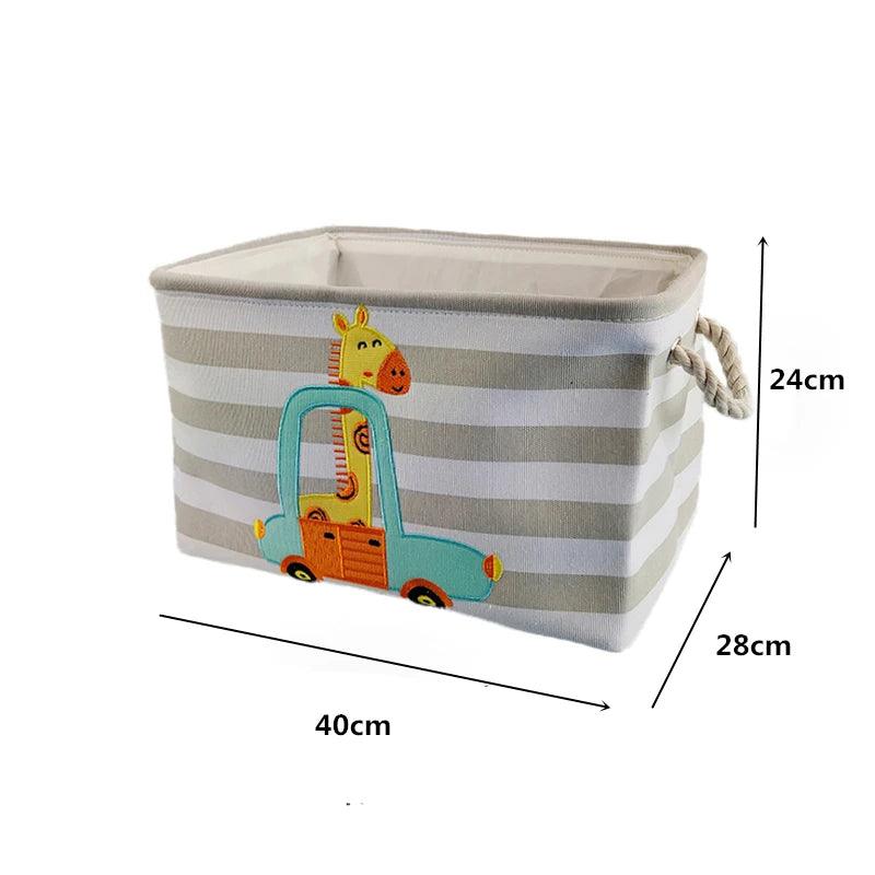 Rynx | Stylish collapsible storage basket made of canvas for children