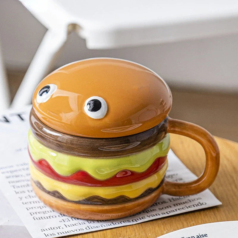 Rynx | Yummy Hamburger-Shaped Ceramic Hamburger Mug