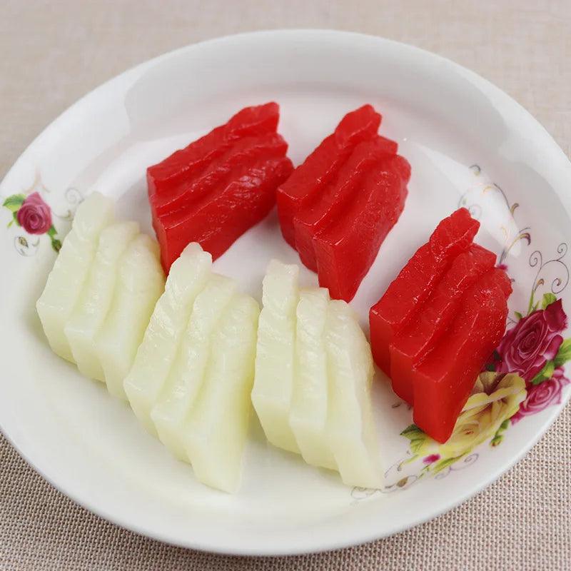 Rynx | Life-Size Sushi Replica Collection - Salmon and Tuna Models for Home Decoration and Photography