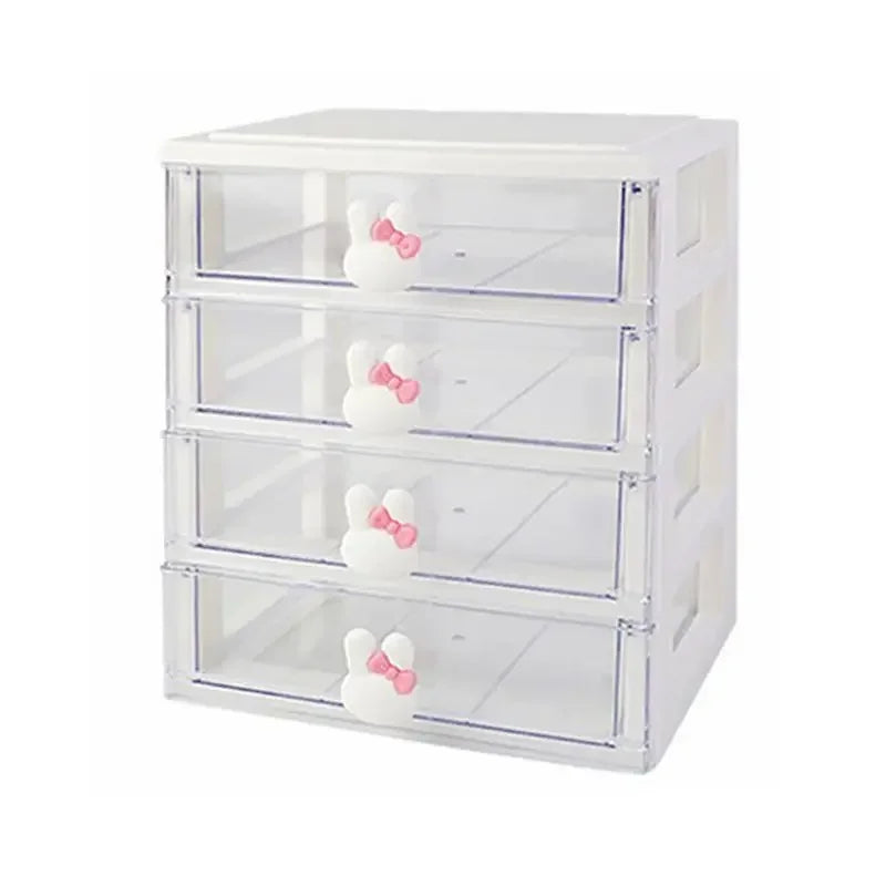 Rynx | Desk Storage Box Organizer Student Drawer Box Pen Holder Cute Office Kids Hair Accessories Stationery Rack Organizer Box