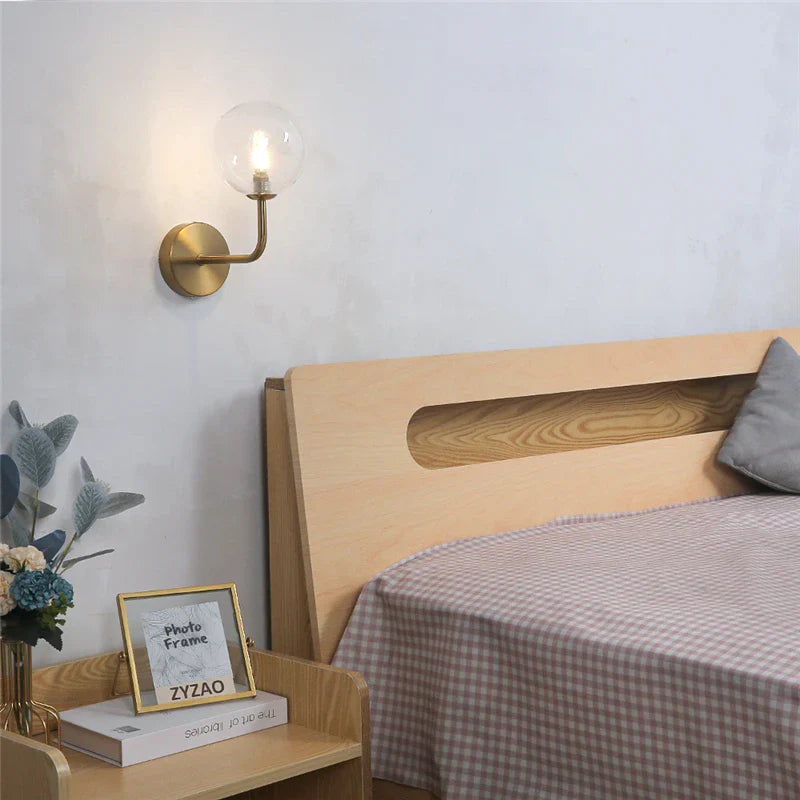 Rynx | NordicLuxe - Glass wall lamp - Modern LED lamp for bedroom and living room