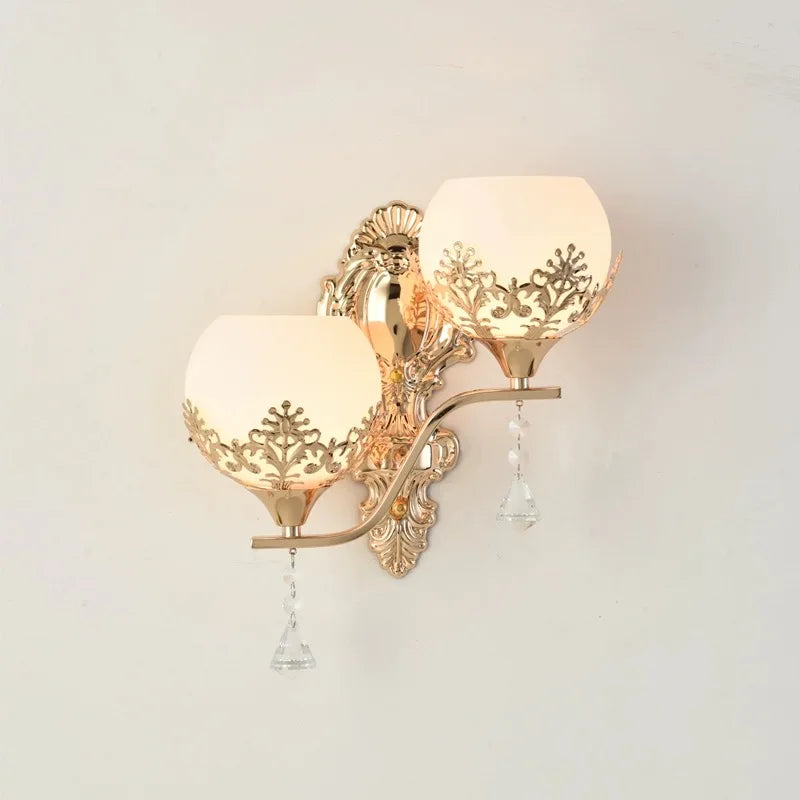 Rynx | CrystalLuxe - LED Wall Lamp Gold Bedroom & Living Room Mood Lighting