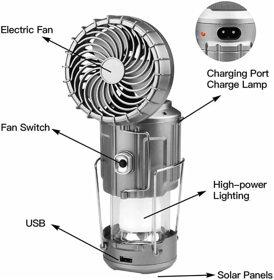Rynx | Camping fan - Hand operated