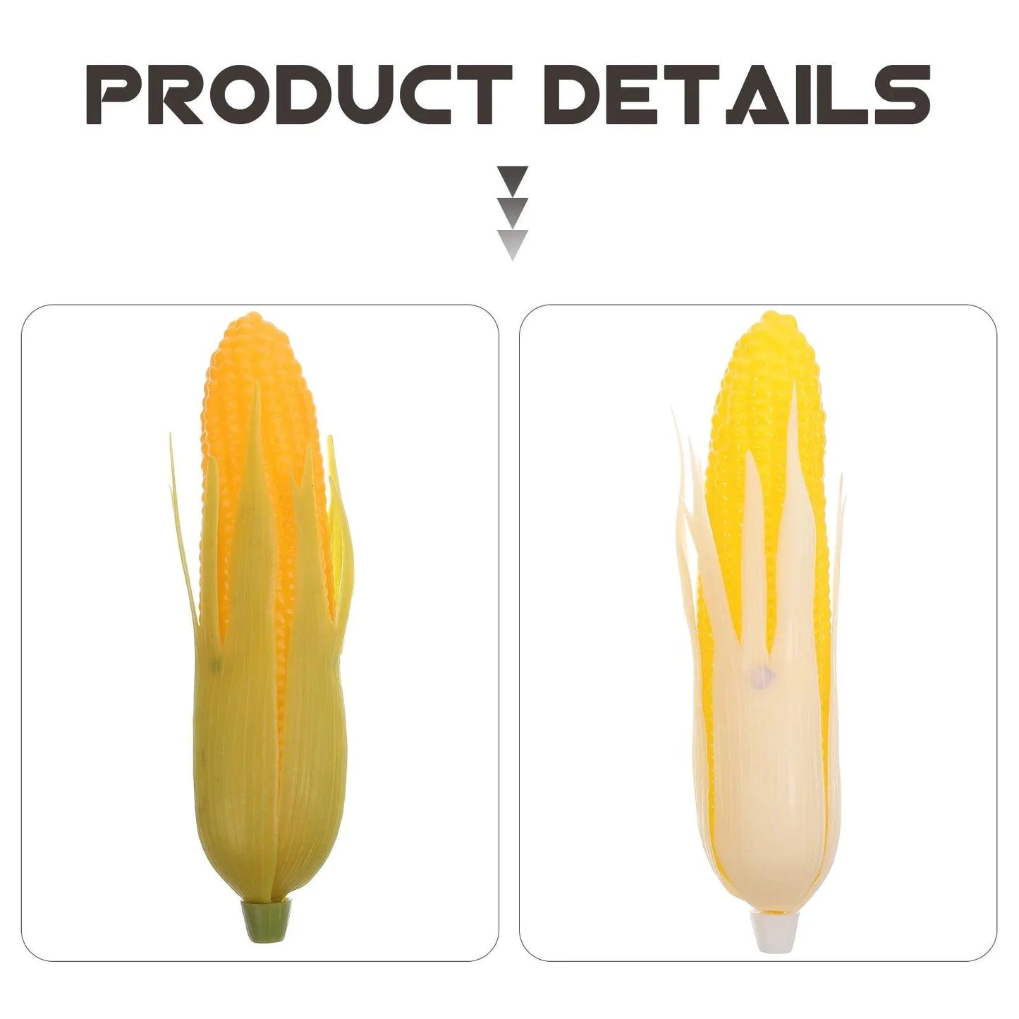 Rynx | Realistic Corn Decoration Set - Four Life-like Plastic Corn for Home and Photography