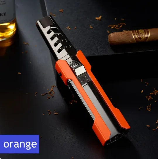 Rynx | JOBON Outdoor Windproof Turbine Torch – Butane Gas Lighter for Kitchen, Barbecue, Welding – Men’s Tool ( Gas Free )