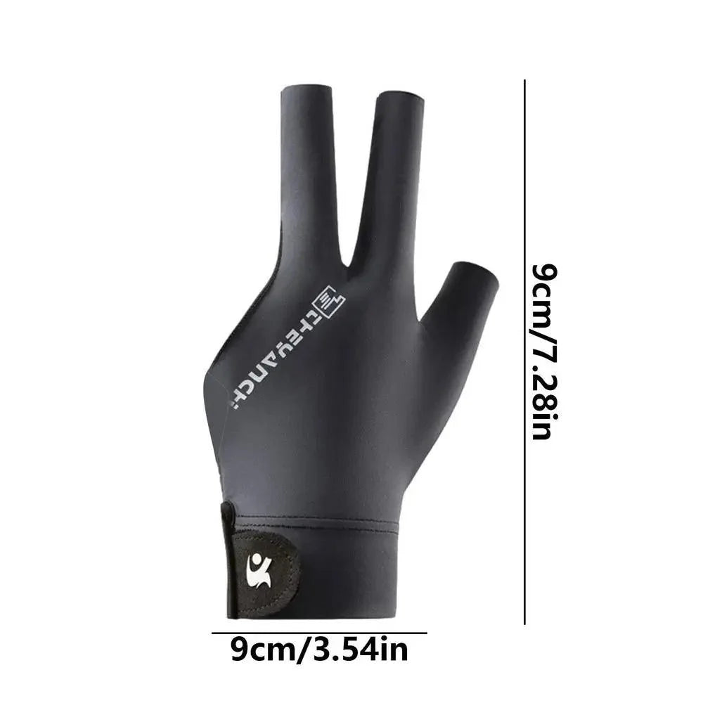 Rynx | Left-Handed Billiard Glove - Three-Finger Design for Outstanding Performance